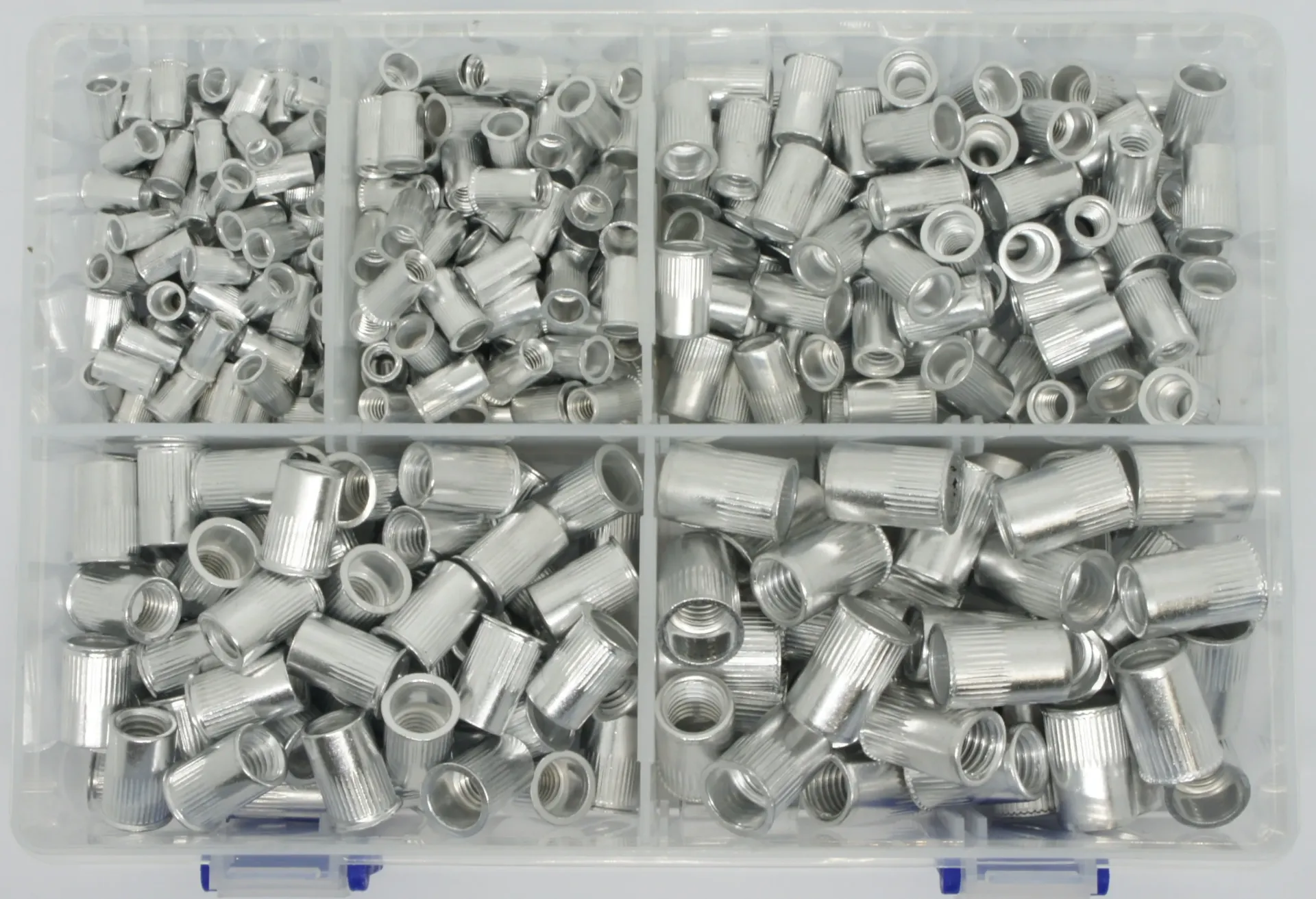 400 Piece Reduced Head, Knurled Body, Aluminium Rivnut Kit | PT Fasteners